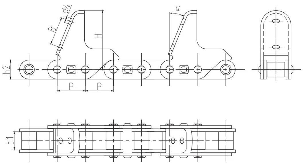Ca555 Ca620 Ca550 C2060c/Ca Type Agricultural Transmission Drive Conveyor Roller Chain